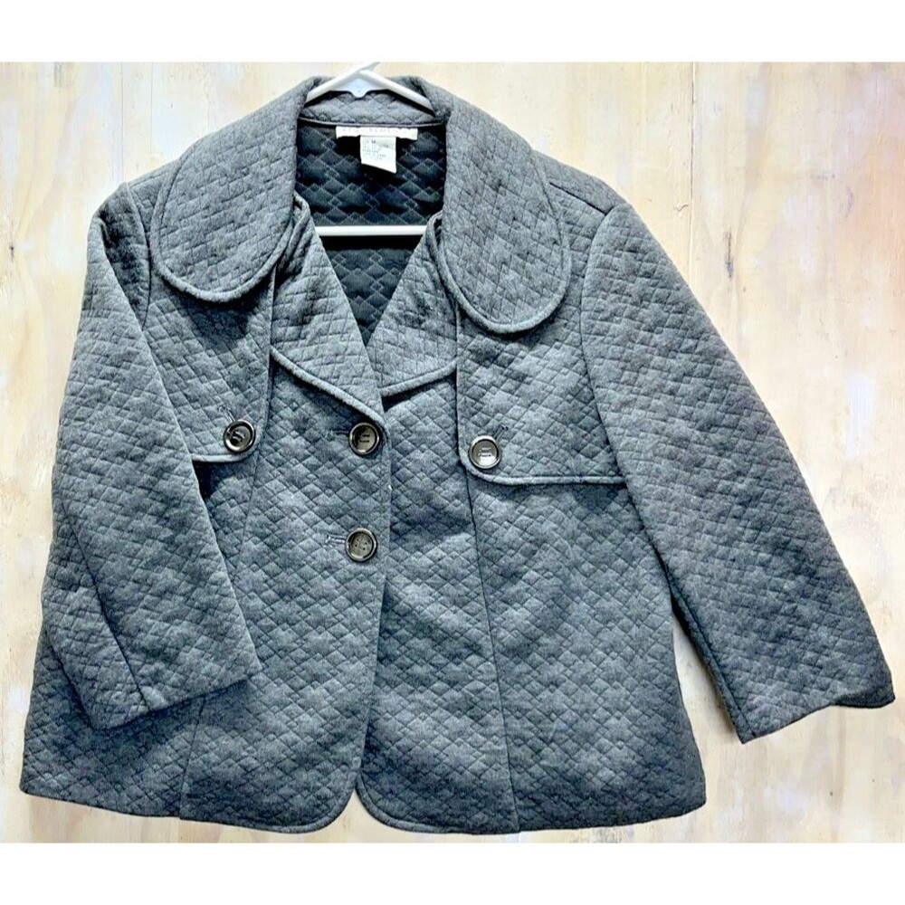 Requirements Gray Jacket Blazer Womens Sz. M Formal Business Casual